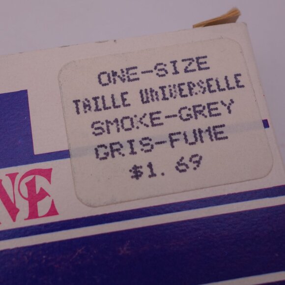 Vintage Feline One-Size Smoke-Grey 100% Nylon Made in Canada Pantyhose - Picture 2 of 11